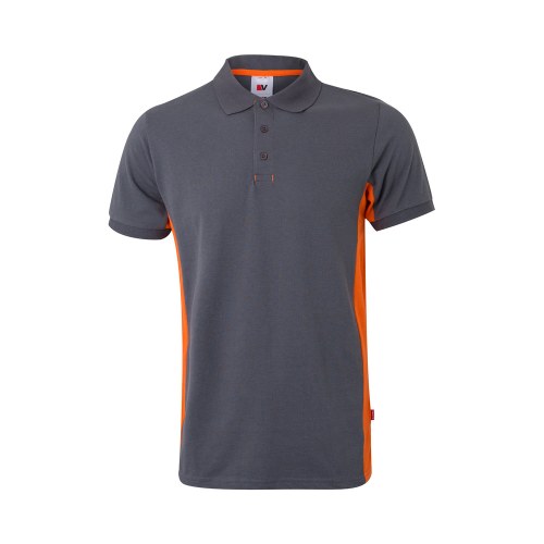 VL SUPAY. Dwukolorowa koszulka polo piqué (180 g/m²), krótki rękaw, bawełna (60%) i poliester (40%)