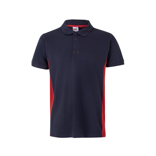VL SUPAY. Dwukolorowa koszulka polo piqué (180 g/m²), krótki rękaw, bawełna (60%) i poliester (40%)