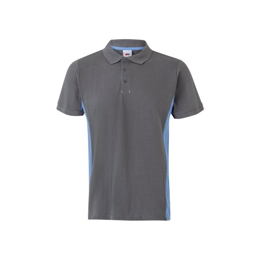 VL SUPAY. Dwukolorowa koszulka polo piqué (180 g/m²), krótki rękaw, bawełna (60%) i poliester (40%)