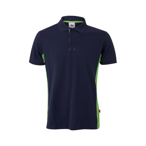 VL SUPAY. Dwukolorowa koszulka polo piqué (180 g/m²), krótki rękaw, bawełna (60%) i poliester (40%)