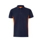 VL SUPAY. Dwukolorowa koszulka polo piqué (180 g/m²), krótki rękaw, bawełna (60%) i poliester (40%)