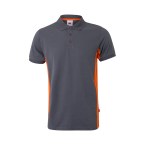 VL SUPAY. Dwukolorowa koszulka polo piqué (180 g/m²), krótki rękaw, bawełna (60%) i poliester (40%)
