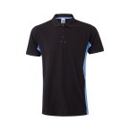 VL SUPAY. Dwukolorowa koszulka polo piqué (180 g/m²), krótki rękaw, bawełna (60%) i poliester (40%)