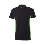 VL SUPAY. Dwukolorowa koszulka polo piqué (180 g/m²), krótki rękaw, bawełna (60%) i poliester (40%)