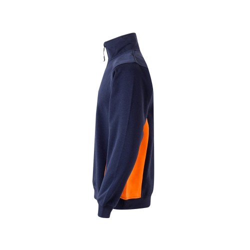 VL SVAROG. Dwukolorowa bluza frotte (260 g/m²) z poliestru (65%) i bawełny (35%)