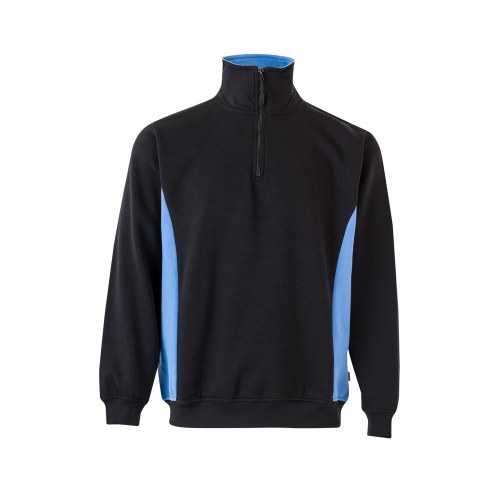 VL SVAROG. Dwukolorowa bluza frotte (260 g/m²) z poliestru (65%) i bawełny (35%)