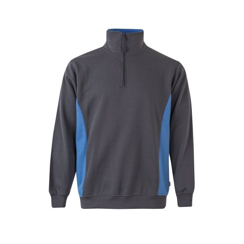 VL SVAROG. Dwukolorowa bluza frotte (260 g/m²) z poliestru (65%) i bawełny (35%)