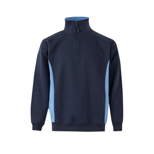 VL SVAROG. Dwukolorowa bluza frotte (260 g/m²) z poliestru (65%) i bawełny (35%)