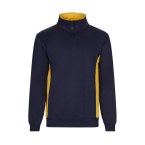 VL SVAROG. Dwukolorowa bluza frotte (260 g/m²) z poliestru (65%) i bawełny (35%)