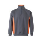 VL SVAROG. Dwukolorowa bluza frotte (260 g/m²) z poliestru (65%) i bawełny (35%)