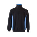 VL SVAROG. Dwukolorowa bluza frotte (260 g/m²) z poliestru (65%) i bawełny (35%)