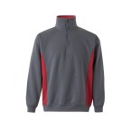 VL SVAROG. Dwukolorowa bluza frotte (260 g/m²) z poliestru (65%) i bawełny (35%)