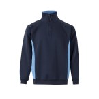 VL SVAROG. Dwukolorowa bluza frotte (260 g/m²) z poliestru (65%) i bawełny (35%)