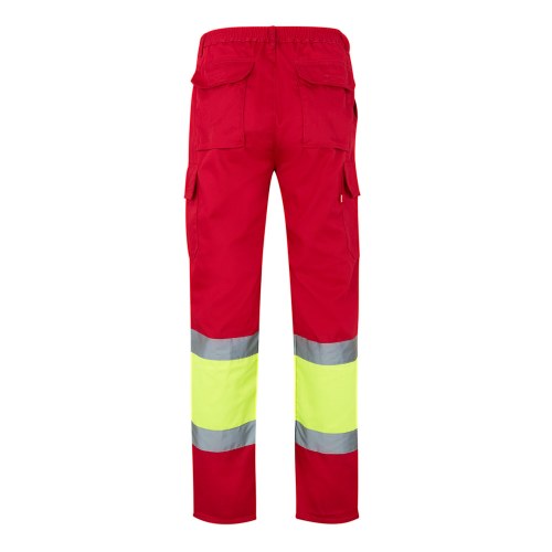 VL POSEIDON. Calças bicolor em sarja multibolsos (210g/m²), em algodão (20%) e poliéster (80%)