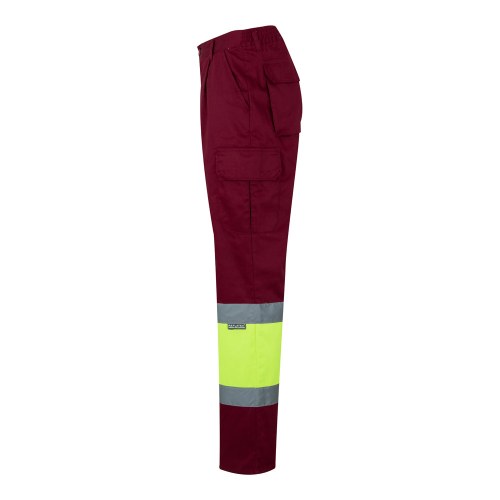 VL POSEIDON. Calças bicolor em sarja multibolsos (210g/m²), em algodão (20%) e poliéster (80%)