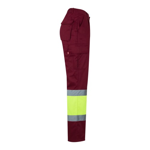 VL POSEIDON. Calças bicolor em sarja multibolsos (210g/m²), em algodão (20%) e poliéster (80%)