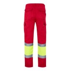VL POSEIDON. Calças bicolor em sarja multibolsos (210g/m²), em algodão (20%) e poliéster (80%)