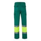 VL POSEIDON. Calças bicolor em sarja multibolsos (210g/m²), em algodão (20%) e poliéster (80%)