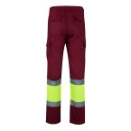 VL POSEIDON. Calças bicolor em sarja multibolsos (210g/m²), em algodão (20%) e poliéster (80%)