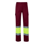 VL POSEIDON. Calças bicolor em sarja multibolsos (210g/m²), em algodão (20%) e poliéster (80%)