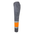 VL POSEIDON LARGE. Dwukolorowe spodnie diagonalne z wieloma kieszeniami (210 g/m²), z bawełny (20%) i poliestru (80%)