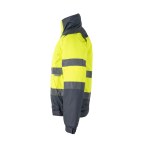 VL JUPITER. Dwukolorowa ocieplana kurtka (180 g/m²) z poliestru (100%), z powłoką PU