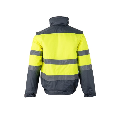 VL JUPITER LARGE. Dwukolorowa ocieplana kurtka (180 g/m²) z poliestru (100%) z powłoką PU