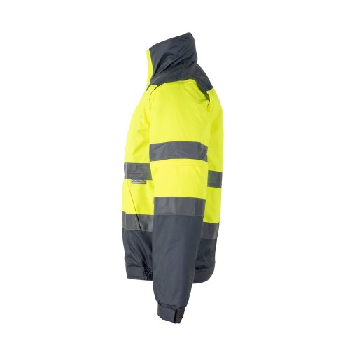VL JUPITER LARGE. Dwukolorowa ocieplana kurtka (180 g/m²) z poliestru (100%) z powłoką PU