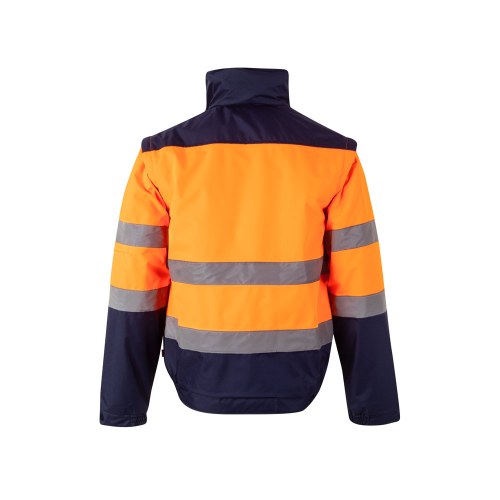 VL JUPITER LARGE. Dwukolorowa ocieplana kurtka (180 g/m²) z poliestru (100%) z powłoką PU