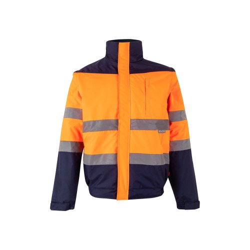 VL JUPITER LARGE. Dwukolorowa ocieplana kurtka (180 g/m²) z poliestru (100%) z powłoką PU