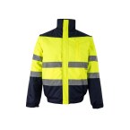 VL JUPITER LARGE. Dwukolorowa ocieplana kurtka (180 g/m²) z poliestru (100%) z powłoką PU