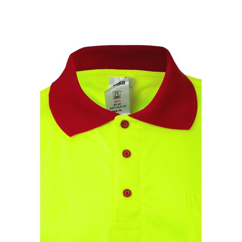 VL CUPID LARGE. Dwukolorowa koszulka polo w ptasie oczy (160 g/m²) z krótkim rękawem, poliester (100%)