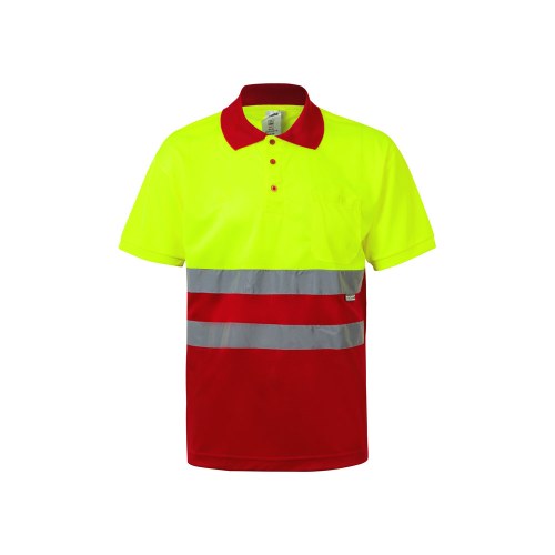 VL CUPID LARGE. Dwukolorowa koszulka polo w ptasie oczy (160 g/m²) z krótkim rękawem, poliester (100%)