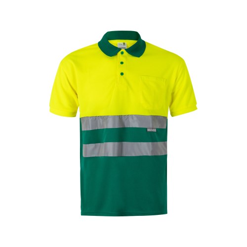 VL CUPID LARGE. Dwukolorowa koszulka polo w ptasie oczy (160 g/m²) z krótkim rękawem, poliester (100%)