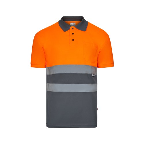 VL CUPID LARGE. Dwukolorowa koszulka polo w ptasie oczy (160 g/m²) z krótkim rękawem, poliester (100%)