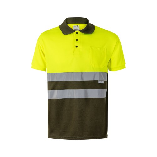 VL CUPID LARGE. Dwukolorowa koszulka polo w ptasie oczy (160 g/m²) z krótkim rękawem, poliester (100%)