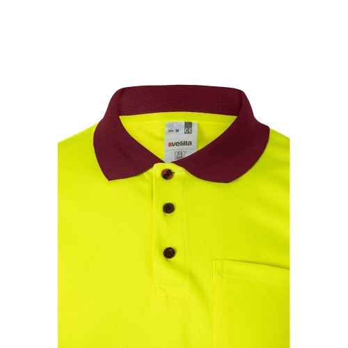 VL CUPID LARGE. Dwukolorowa koszulka polo w ptasie oczy (160 g/m²) z krótkim rękawem, poliester (100%)