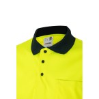 VL CUPID LARGE. Dwukolorowa koszulka polo w ptasie oczy (160 g/m²) z krótkim rękawem, poliester (100%)
