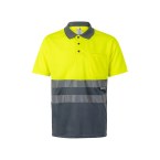 VL CUPID LARGE. Dwukolorowa koszulka polo w ptasie oczy (160 g/m²) z krótkim rękawem, poliester (100%)