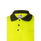 VL CUPID LARGE. Dwukolorowa koszulka polo w ptasie oczy (160 g/m²) z krótkim rękawem, poliester (100%)