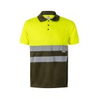VL CUPID LARGE. Dwukolorowa koszulka polo w ptasie oczy (160 g/m²) z krótkim rękawem, poliester (100%)