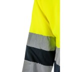 VL VULCAN LARGE. Dwukolorowa koszulka polo w ptasie oczy (160 g/m²) z długim rękawem, poliester (100%)