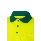 VL VULCAN LARGE. Dwukolorowa koszulka polo w ptasie oczy (160 g/m²) z długim rękawem, poliester (100%)