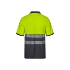 VL ACHELOUS. Dwukolorowa koszulka polo piqué (150 g/m²) z krótkim rękawem, z bawełny (55%) i poliestru (45%)