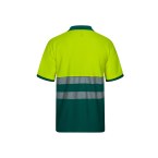 VL ACHELOUS. Dwukolorowa koszulka polo piqué (150 g/m²) z krótkim rękawem, z bawełny (55%) i poliestru (45%)