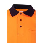 VL ACHELOUS. Dwukolorowa koszulka polo piqué (150 g/m²) z krótkim rękawem, z bawełny (55%) i poliestru (45%)
