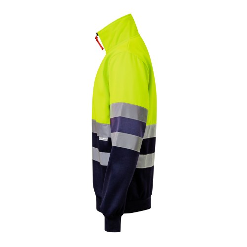 VL THOR. Dwukolorowa bluza (300 g/m²) z polaru poliestrowego (100%)