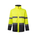 VL THEMIS. Dwukolorowa kurtka (190 g/m²) z poliestru (100%) z powłoką PU