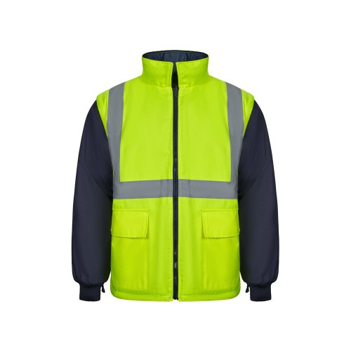 VL JUNO. Dwukolorowa kurtka 4 w 1 (180 g/m²) z poliestru (100%) z powłoką PU
