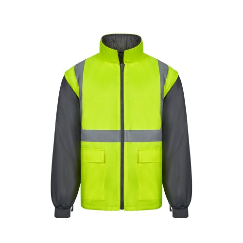 VL JUNO. Dwukolorowa kurtka 4 w 1 (180 g/m²) z poliestru (100%) z powłoką PU